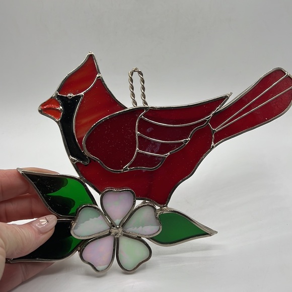 Stained Glass Cardinal - Picture 2 of 4